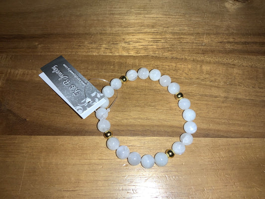 K&B Jewelry - Bracelet - Moonstone (Happiness) - B217- GF