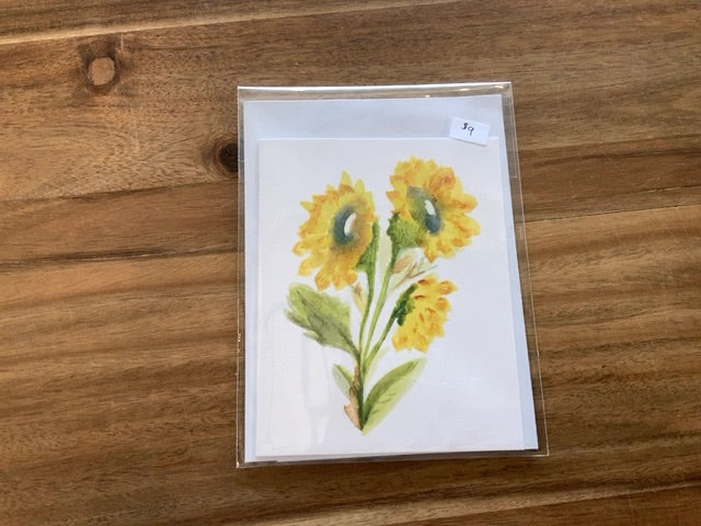 Art by Julia - Small Cards - Sunflower