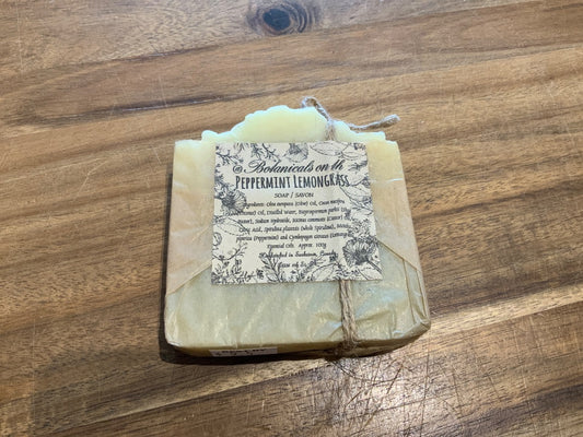 Botanicals On 8th - Peppermint Lemongrass Bar Soap - L
