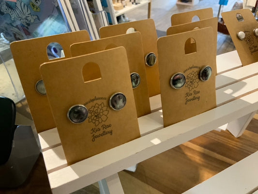 Kia Rae Jewellery - Stainless Steel & Resin - Stud Earrings
