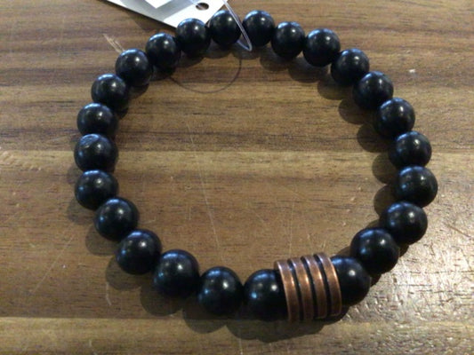 K&B Jewelry - Bracelet - Black Sandalwood (Tranquility) - B553-SS