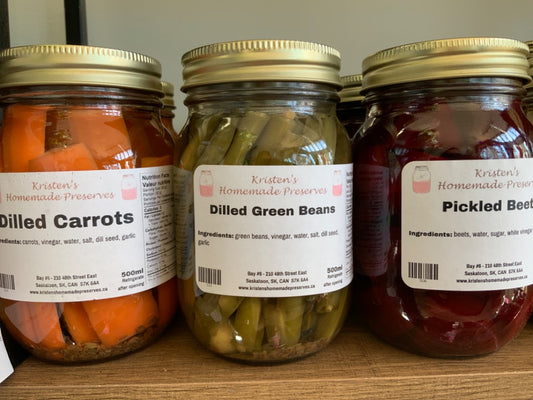 Kristen's Preserves - Dilled Green Beans - 500ml