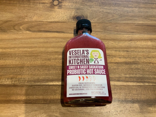 Vesela's International Kitchen - Probiotic Hot Sauce - Sweet N Sassy Saskatoon