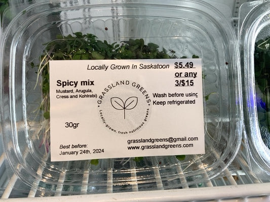 Grassland Greens - Spicy Mix (30g)
