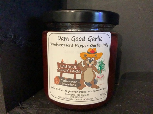 Dam Good Garlic - Garlic Pepper Jelly - Cranberry