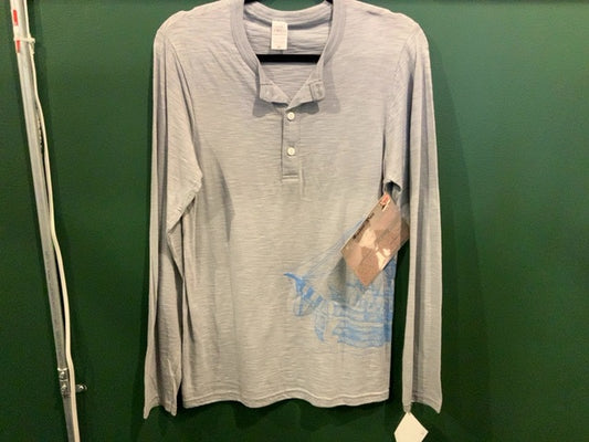 Melissa Squire Artisan - Long Sleeve Grey Button-Up Sailor Dan Shirt