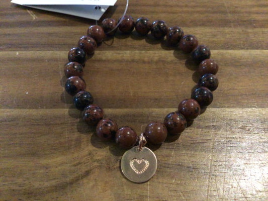 K&B Jewelry - Bracelet - Mahogany Jasper (Protection) - B134-RG