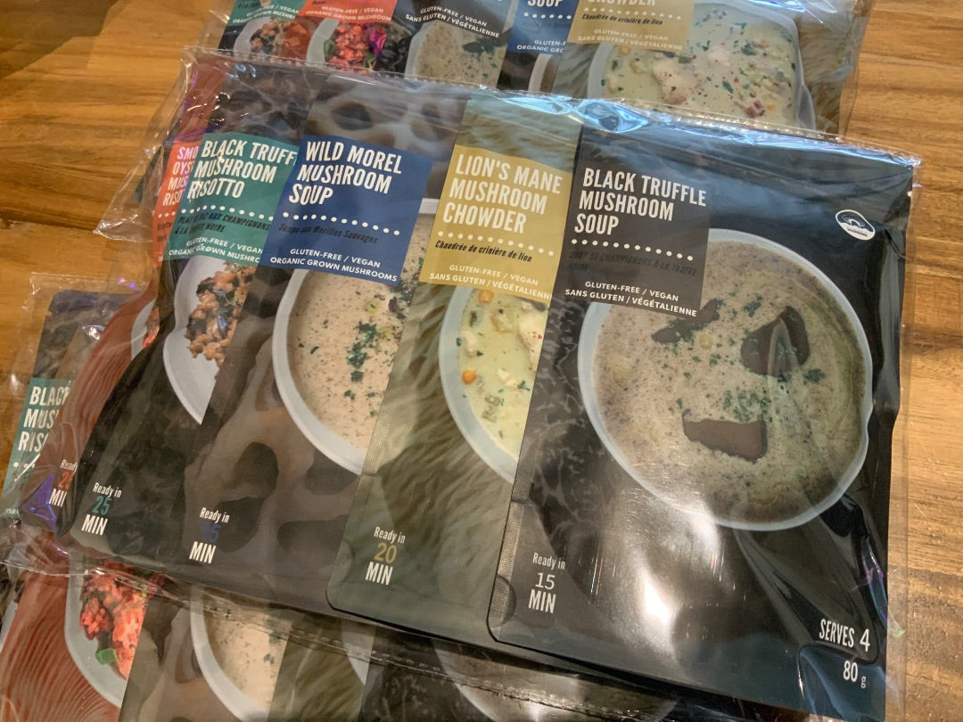 Planet Mushrooms - Sampler Value Package - 5 Packs Mushroom Soup/Risotto