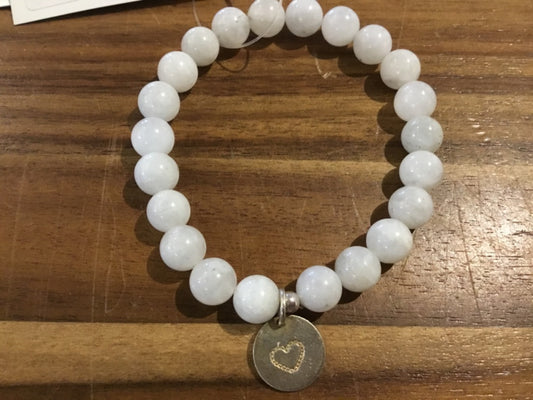 K&B Jewelry - Bracelet - Moonstone (Happiness) - B415-SS