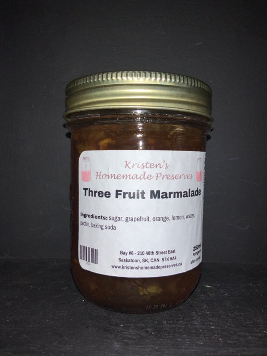 Kristen’s Preserves - 250ml - Three Fruit Marmalade
