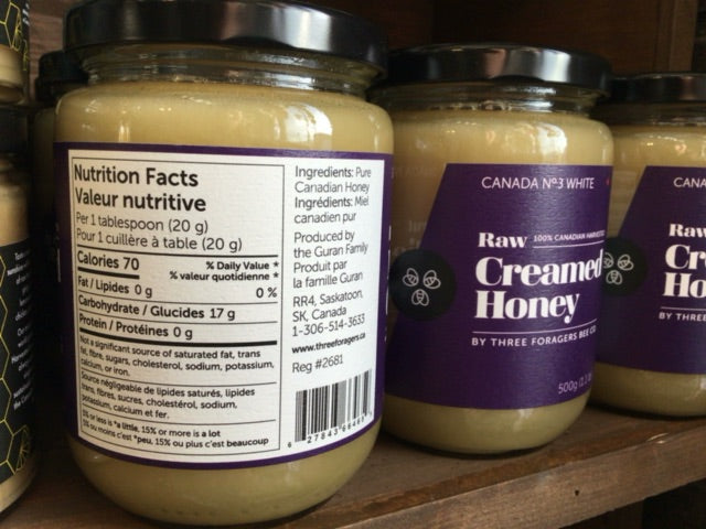Three Foragers - Raw Creamed Honey (500g)