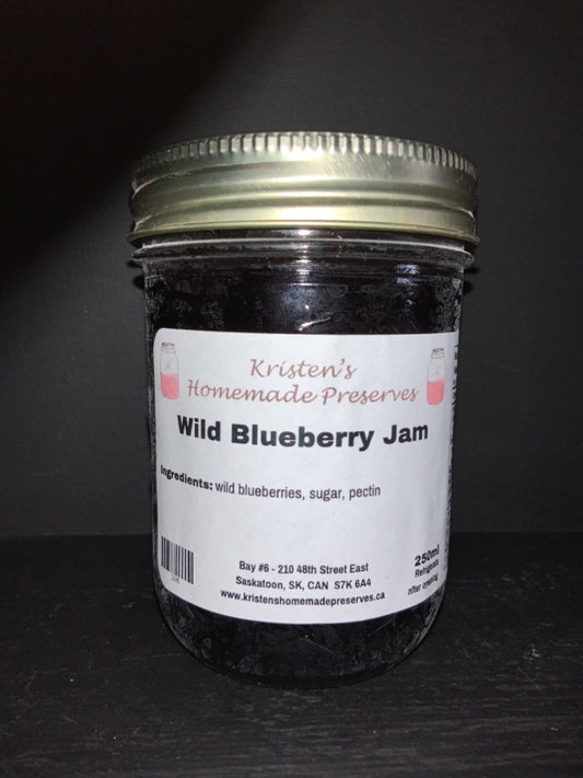 Kristen's Preserves - 250ml Jam - Wild Blueberry