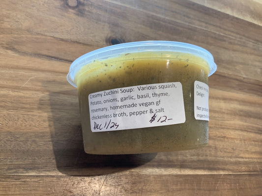 JJ's Vegan Cheese - Creamy Zucchini Soup - Small