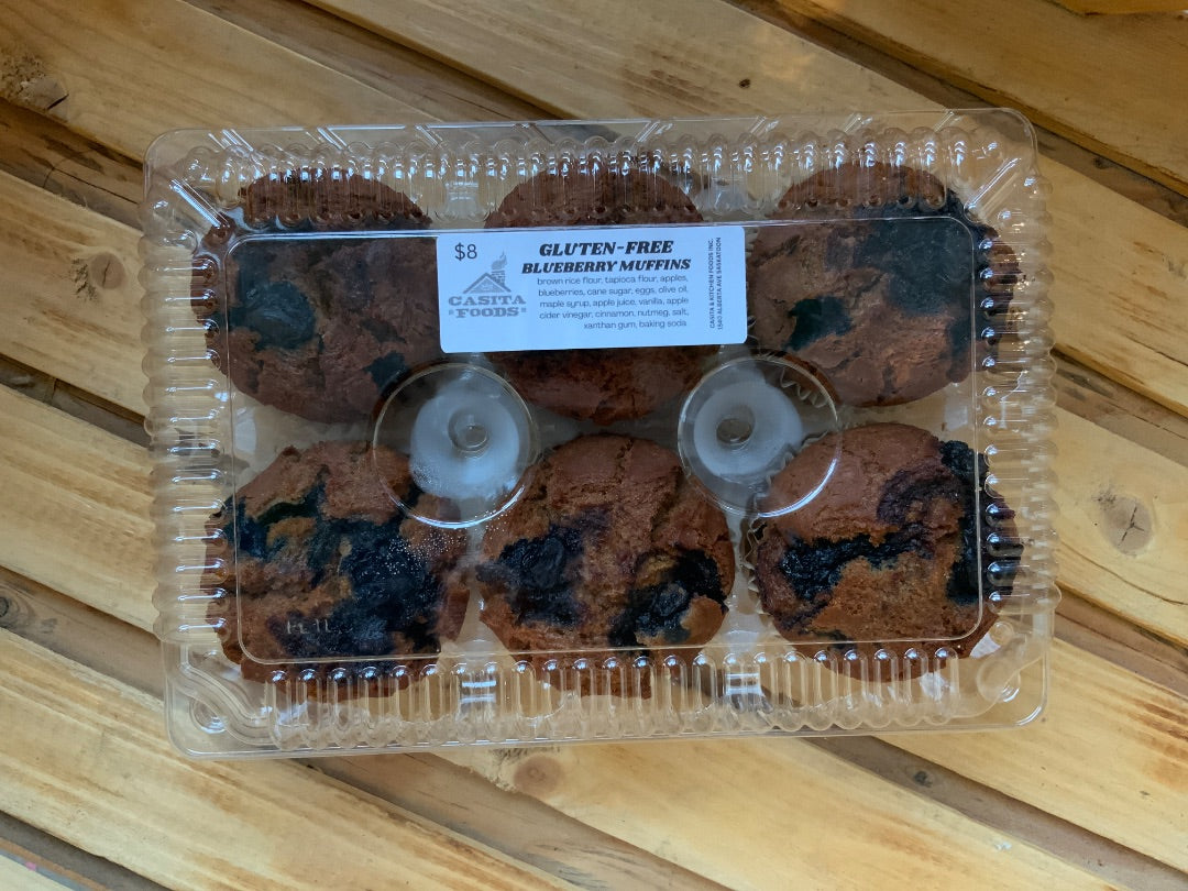 Casita Foods Food - Gluten-free Blueberry Muffins (6)