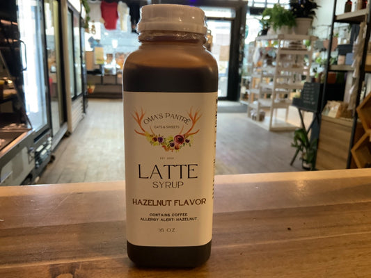 OMA's Pantre - Latte Syrup - Hazelnut
