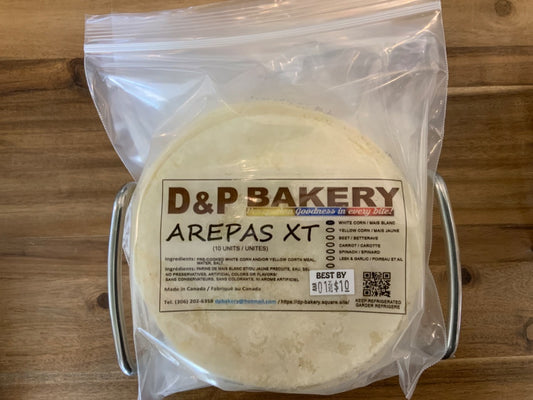 D&P Bakery - Arepas - White Corn (Pack of 12)