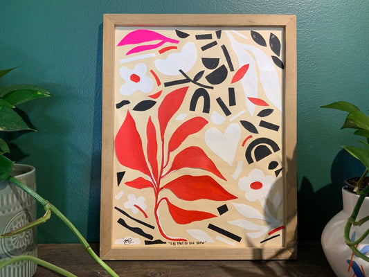 Mal Cloke - All Part of the Show -  Medium Collage Art