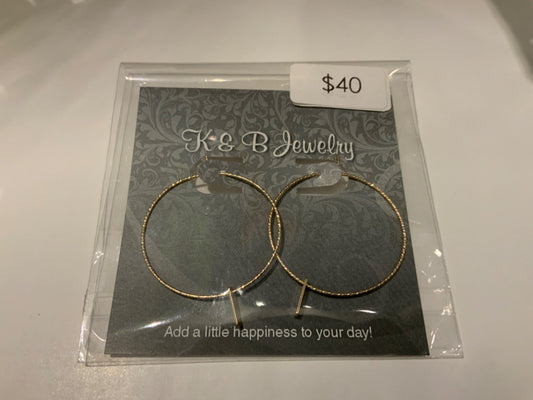K&B Jewelry - Earrings - 14k Gold Filled Hoops - EST061-GF