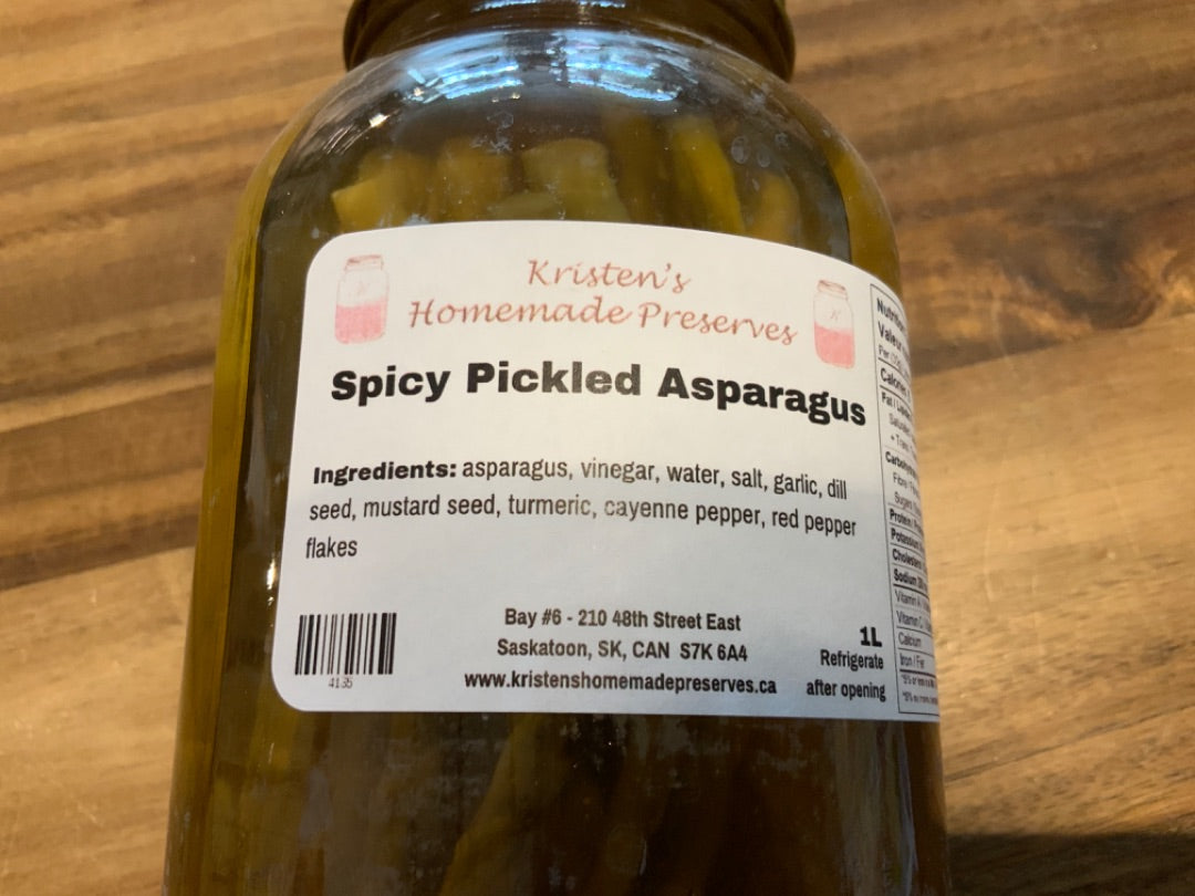 Kristen’s Preserves - Spicy Pickled Asparagus