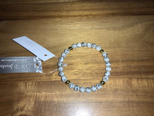 K&B Jewelry - Sesame Jasper Bracelet - B241-GF