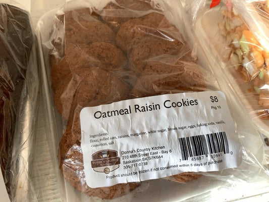 Donna’s Country Kitchen - Cookies - Oatmeal Raisin