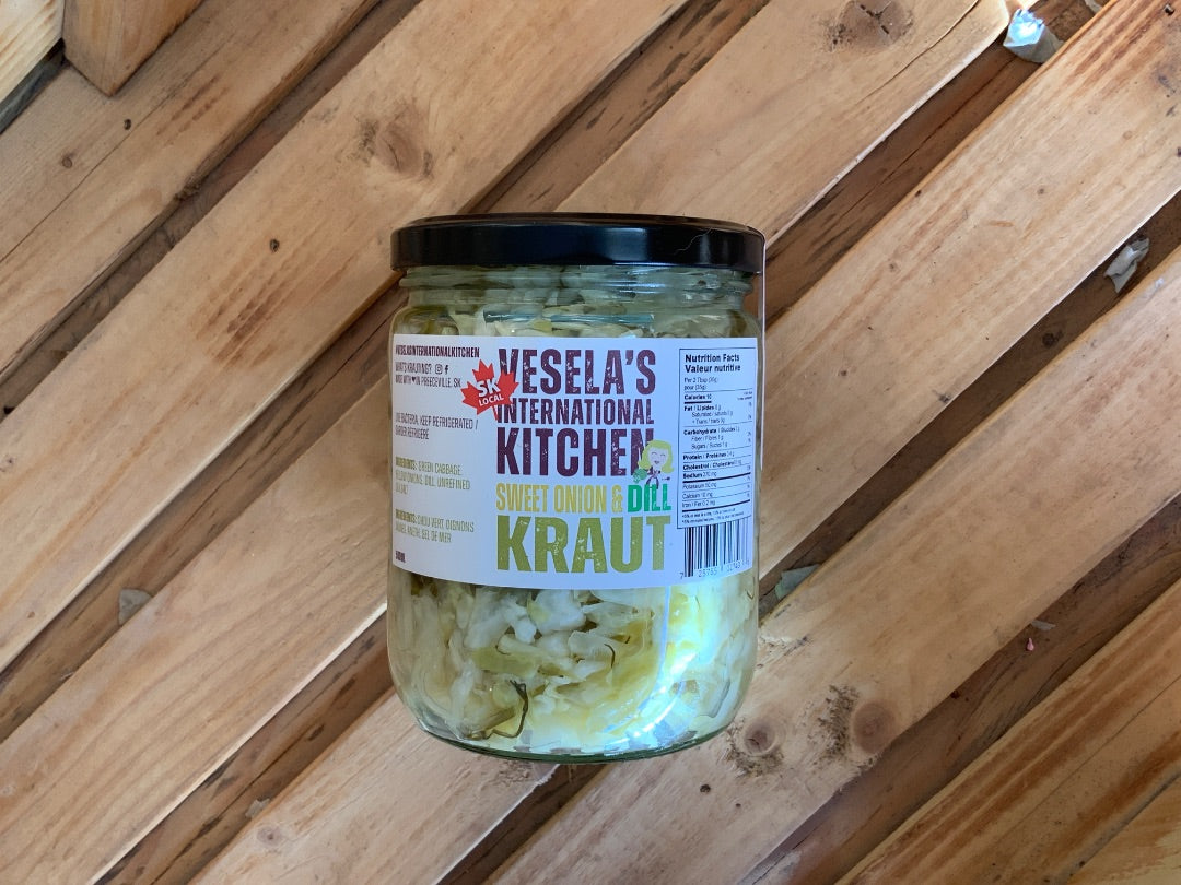 Vesela's International Kitchen - Sweet Onion & Dill Kraut