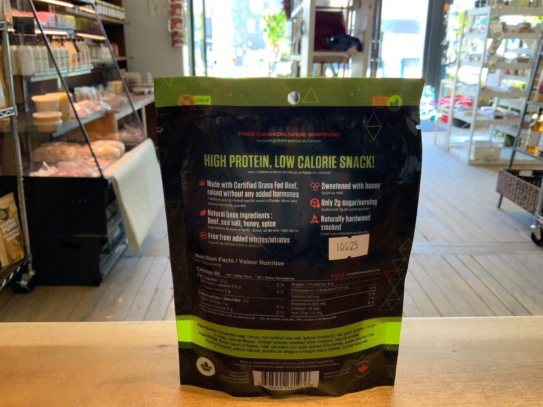 Carzan Local Meats Ltdr - Grass Fed Beef Jerky - Spicy Dill pickle