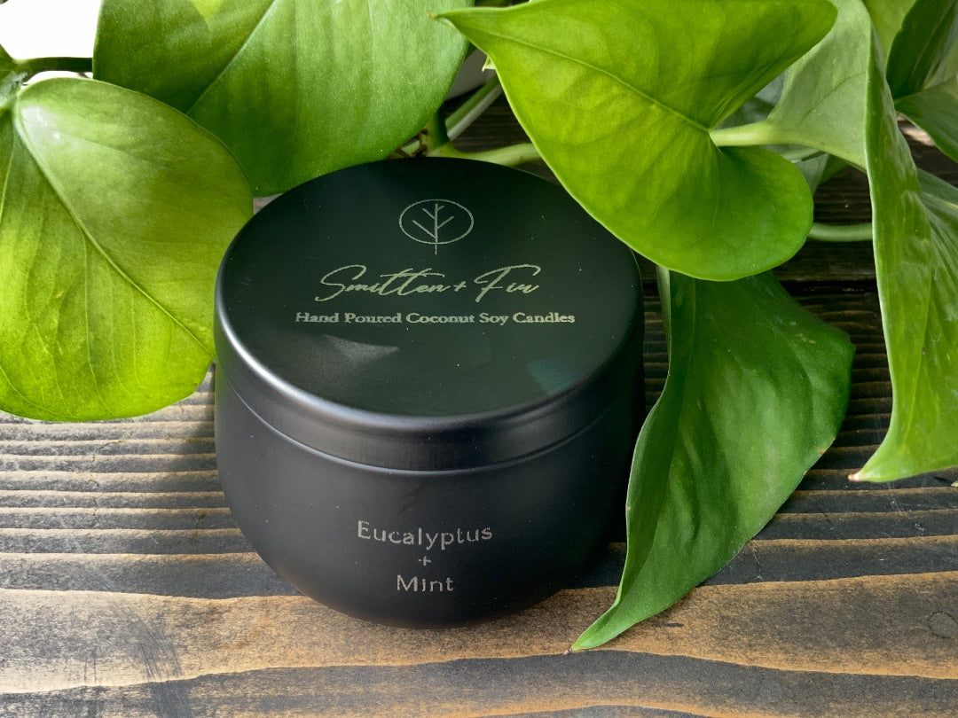 Smitten & Fir Candle Co. - 5oz Luxury Tin - Eucalyptus & Mint