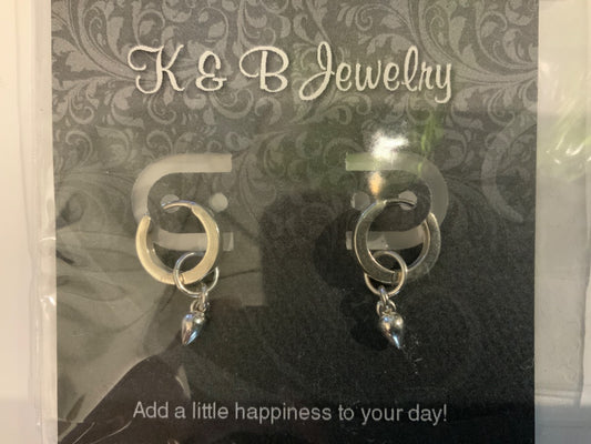 K&B Jewelry - Earrings - Small Hoop - EST-242-SS