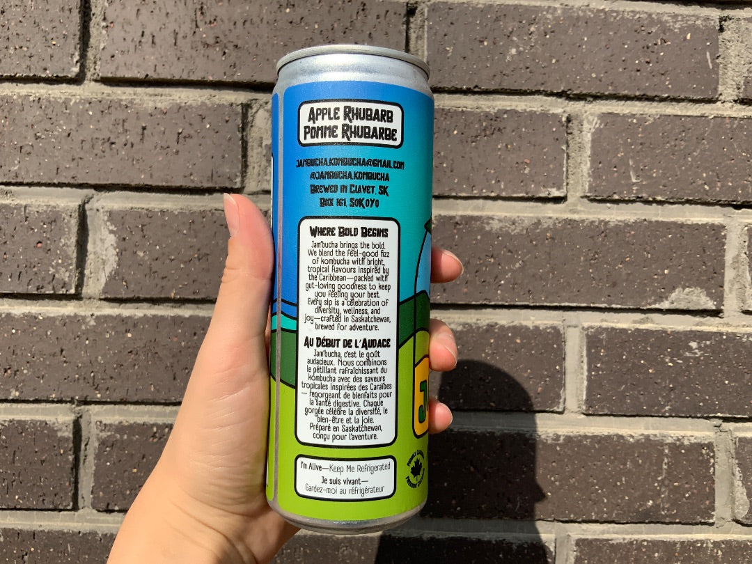 Jam’bucha Kombucha - Apple Rhubard (Cool Runnings)