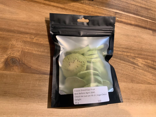 JJ's Vegan Cheese - Freezedried Kiwi - 35g