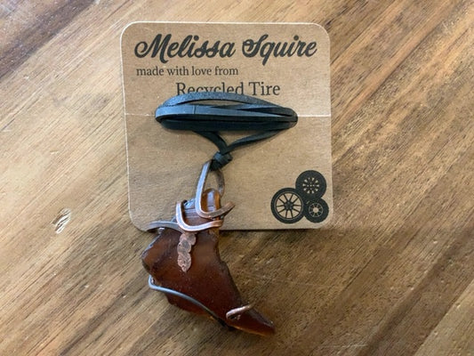 Melissa Squire Artisan - Recycled Tire Necklace 1