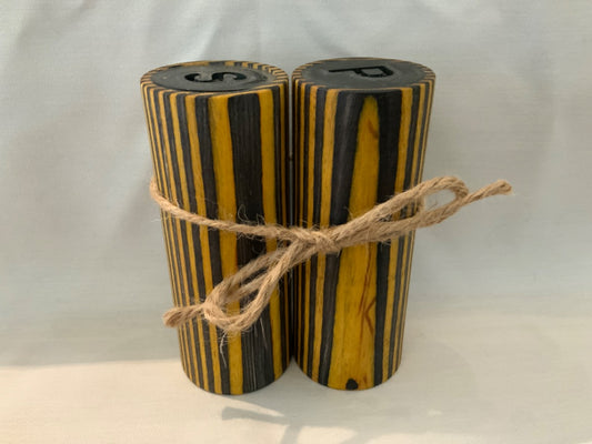 Toys & Turnings - Medium S&P Shakers - Yellow (Pair)