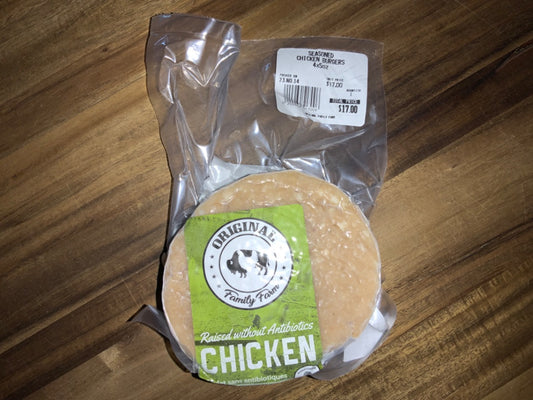 Original Family Farm - Seasoned Chicken Burgers (4x5oz)