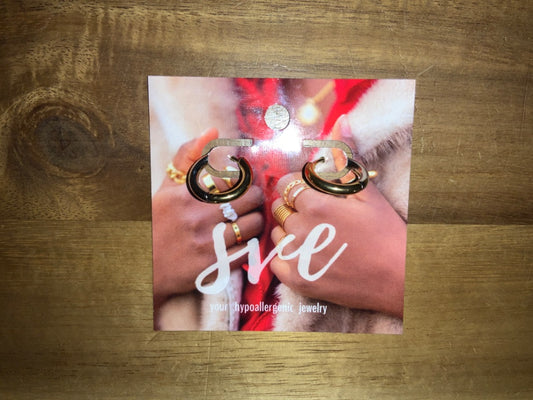 Sve Jewels - Silver/Gold Hoops