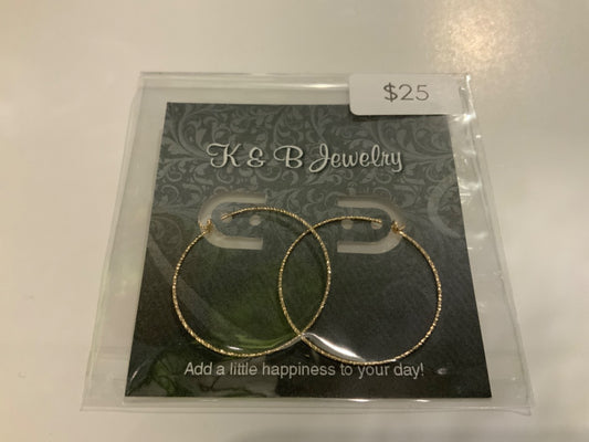 K&B Jewelry - Earrings - 14k Gold Filled Hoops - EST053-GF