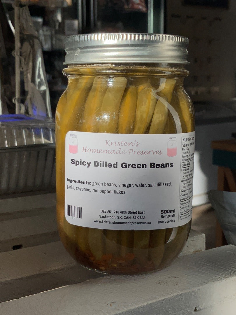 Kristen’s Preserves - Preserves - Spicy Dilled Green Beans (500ml)