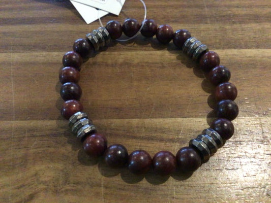 K&B Jewelry - Bracelet - Rosewood (Calming) - B522-SS