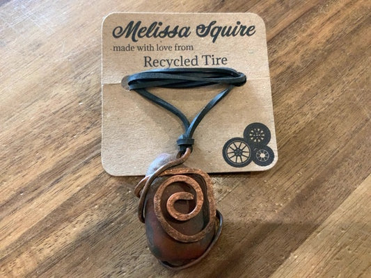 Melissa Squire Artisan - Recycled Tire Necklace 4