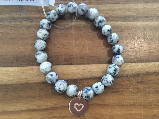 K&B Jewelry - Bracelet - Sesame Jasper (Tranquility) - B121-RG