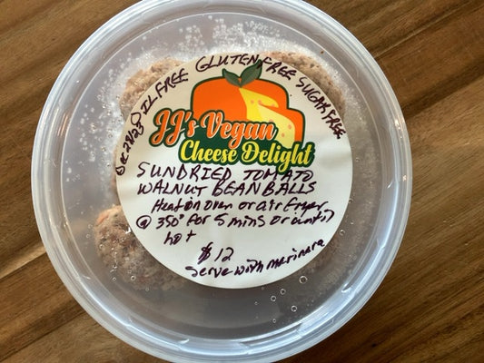 JJ's Vegan Cheese - Sundried Tomato Walnut Bean Balls