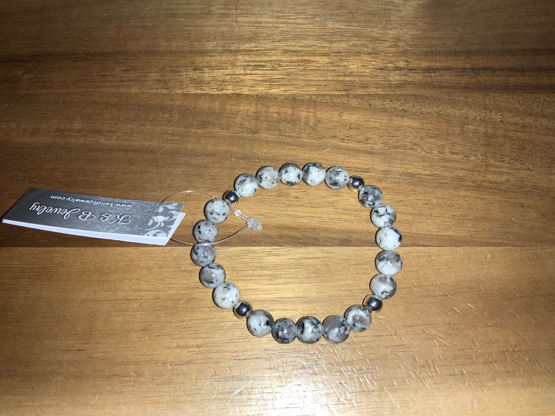 K&B Jewelry - Bracelet - Sesame Jasper (Tranquility) - B513-SS