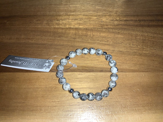 K&B Jewelry - Bracelet - Sesame Jasper (Tranquility) - B513-SS
