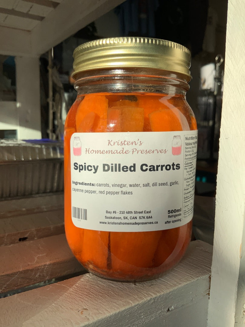 Kristen’s Preserves - Preserves - Spicy Dilled Carrots (500ml)