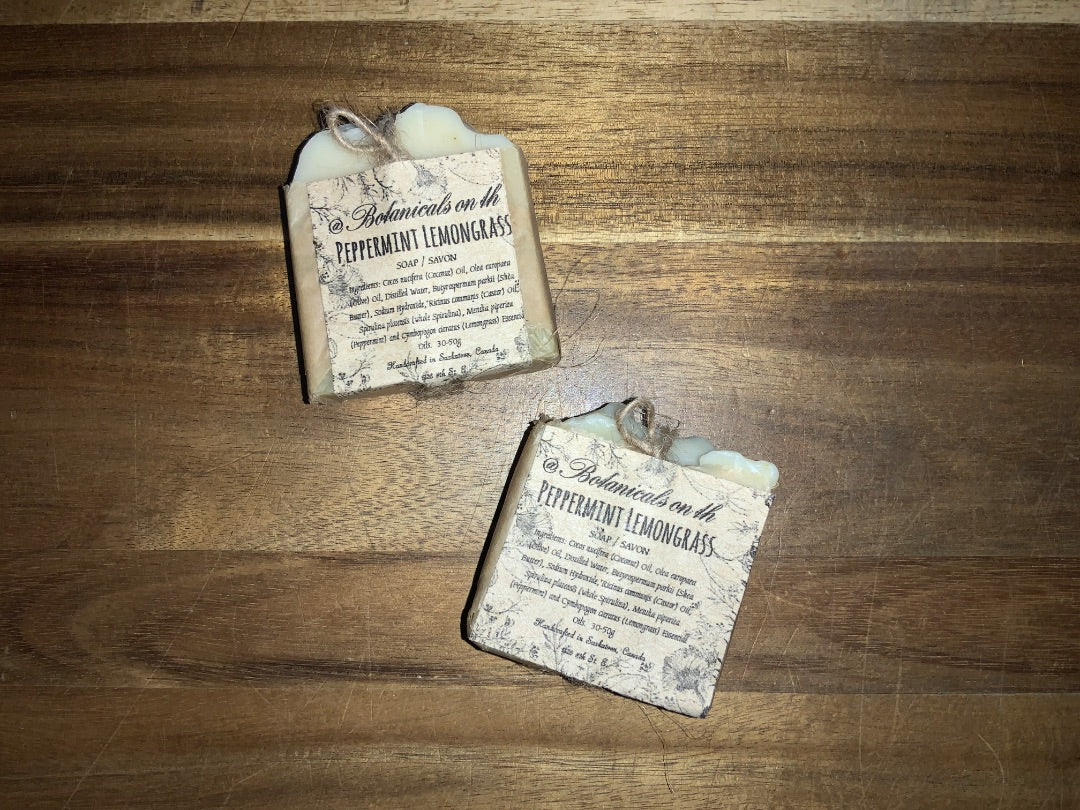 Botanicals On 8th - Peppermint Lemongrass Bar Soap - S