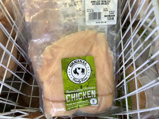 Original Family Farms - Boneless Skinless Chicken Breast (~460g)