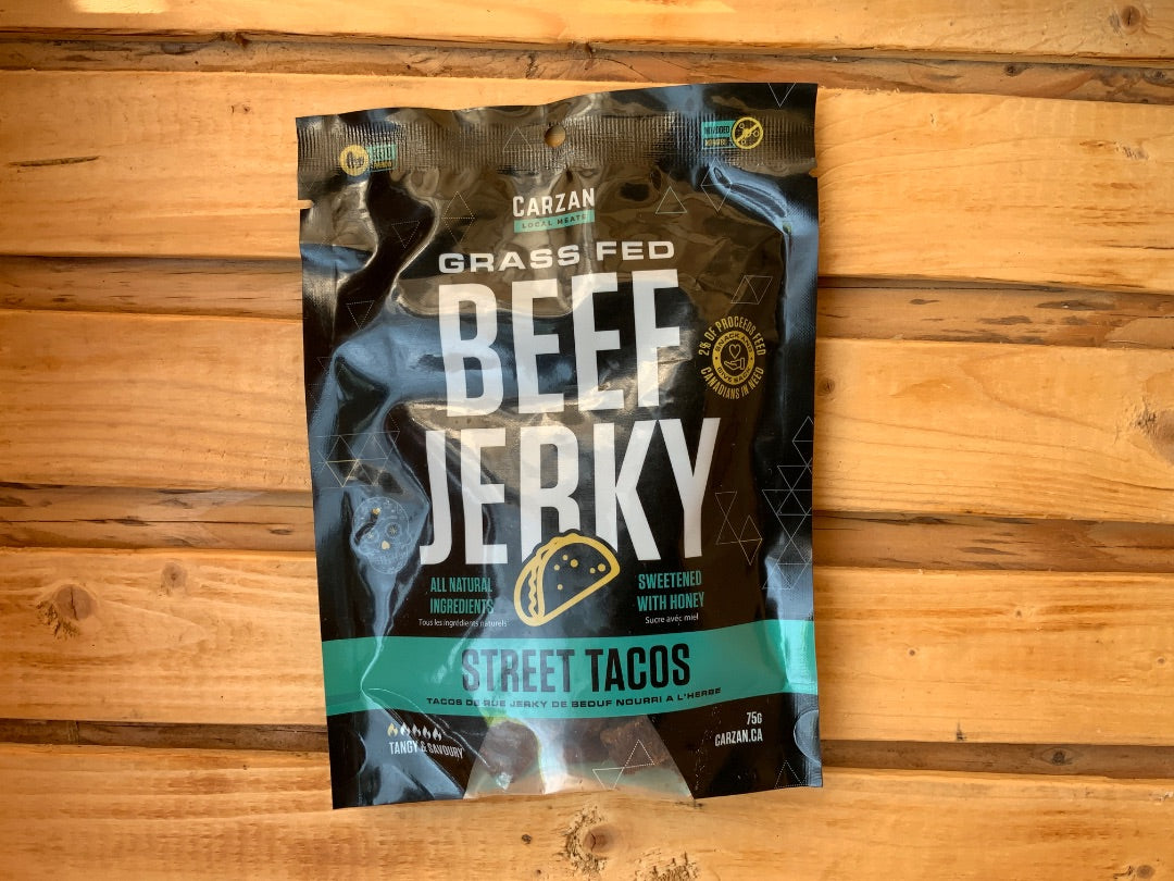 Carzan Local Meats Ltdr - Grass Fed Beef Jerky - Street Tacos