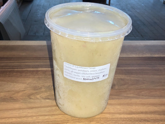 JJ's Vegan Cheese - Cream of Cauliflower Soup - Large