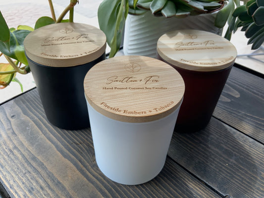 Smitten & Fir Candle Co. - 10oz Signature - Fireside Embers & Tobacco