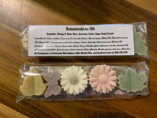 Botanicals On 8th - Spring Flowers Set - Lavender, Honey Oat, Rose, Jasmine, Cedar Sage